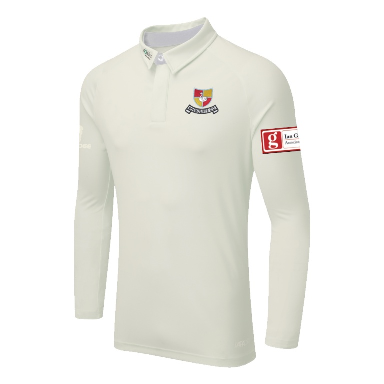 DUAL LONG SLEEVE CRICKET SHIRT (WOMENS)-Ivory